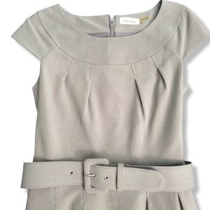 Calvin Klein Belted Scoop Neck Dress size 4